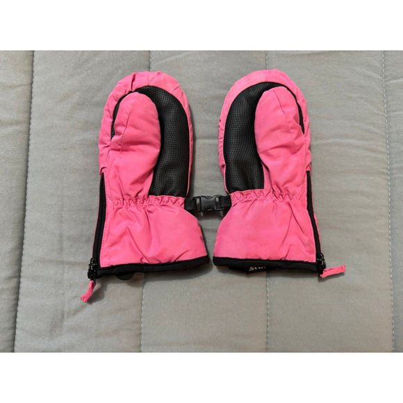 Scott | Pink & Black Ski Mittens | 2T - Picture 2 of 4